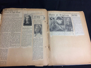 Katchen, Julius. (1926-1969) & Sayao, Bidu. (1937-1952) The Scrapbook of Katchen's Grandmother, including early autographs, programs and clippings