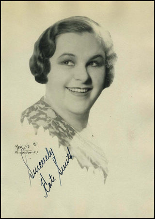 Smith, Kate. (1907 - 1986) Signed Photograph