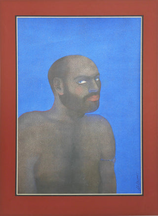 Kazim, Ali. (b. 1979) Untitled (Man on blue), 2005