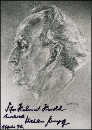 Kempff, Wilhelm. (1895–1991) Signed Portrait