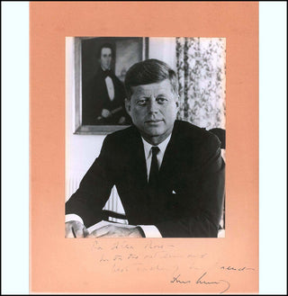 [History & Science] Kennedy, John F. (1917–1963) Signed Eisenstaedt Photograph to Alex Rose