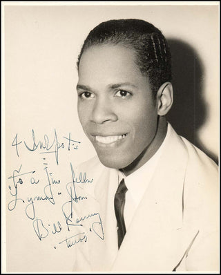 [Ink Spots.] Kenny, Bill. (1914 - 1978) Signed Photograph