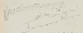 Kern, Jerome. (1885–1945) & Hammerstein, Oscar. (1895–1960) & Stothart, Herbert. (1885–1949) "Can't Help Lovin Dat Man" - Autograph Musical Quotation