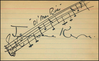 Kern, Jerome. (1885–1945) "Ol' Man River" - Autograph Musical Quotation