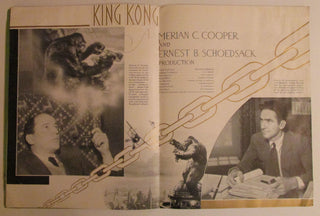 [KING KONG] [Wray, Fay. (1907–2004)] [Armstrong, Robert. (1890–1973)] Original 1933 "King Kong " Hollywood Premiere Program