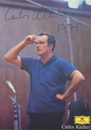 Kleiber, Carlos. (1930–2004) Signed Photograph