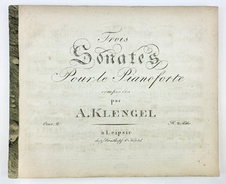 Klengel, August Alexander. (1783–1852) Collection of 9 First and Early Editions of Music for Piano