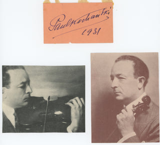 Kochanski, Paul. (1887–1934) Autograph Signature