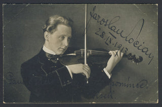 Kocián, Jaroslav. (1883–1950) Signed Postcard Photograph