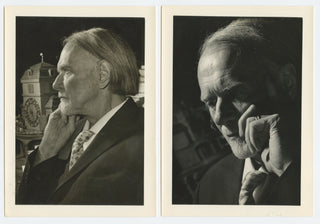 Kodály, Zoltán. (1882–1967)  [Kertész, Gyula. (1888-1982)] [Warner, Eric. (1901 - 1988)] Pair of Signed Photographs to an important scholar of Jewish Music