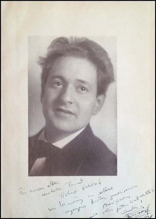 Korngold, Erich Wolfgang. (1897-1957) [Hoffmann, R. St.] Erich Wolfgang Korngold, SIGNED BY COMPOSER