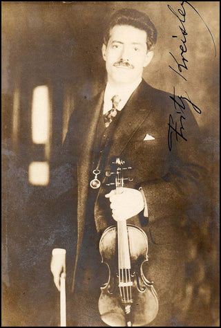 Kreisler, Fritz. (1875–1962) Signed Photograph