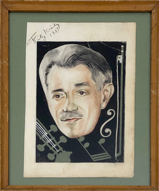 Kreisler, Fritz. (1875–1962) Signed Painting