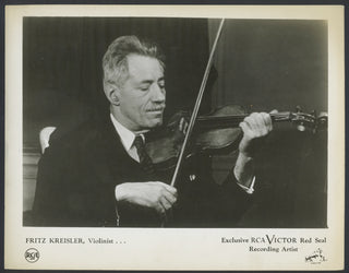 Kreisler, Fritz. (1875–1962) Promotional Photograph