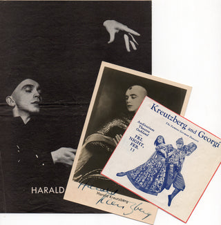 Kreutzberg, Harald. (1902 - 1968) Signed Photograph, Program and Book