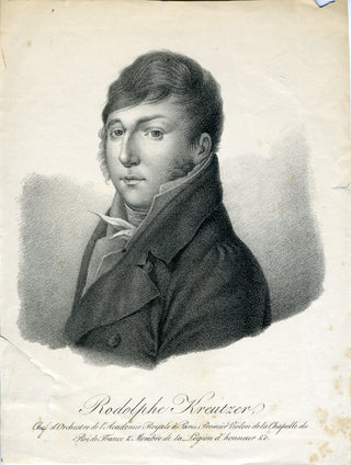 Kreutzer, Rodolphe. (1766-1831) Engraved Portrait