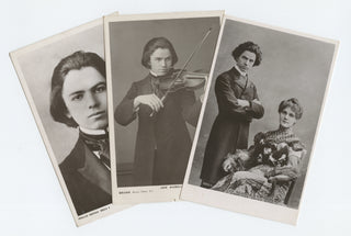 Kubelík, Jan. (1880–1940) Three Postcard Photographs