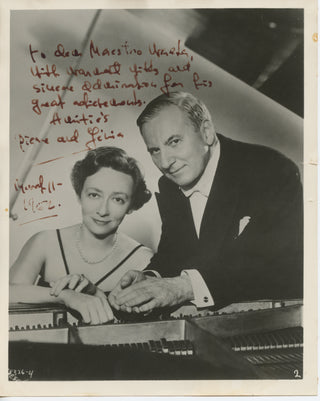 Luboshutz, Pierre. (1891–1971) & Nemenoff, Genia. (1905–1989) Signed Photograph