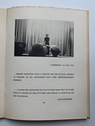 [La Argentina. (1890–1936)] Cournand, Gilberte. (1913–2005) & Madame d'Ora [Kallmus, Madame Dora. (1881 - 1963)] "Argentina"