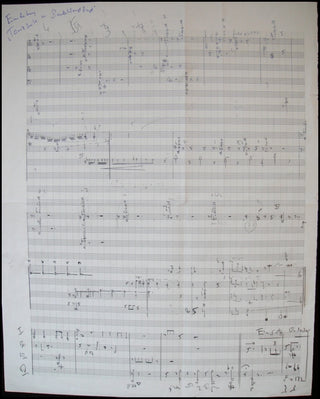 Lachenmann, Helmut. (b. 1935) Autograph Manuscript