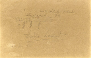 [Liszt, Franz. (1811–1886)] Lamond, Frederic. (1868–1948) & Holbrooke, Joseph. (1897–1958) "Aus den schottischen Hochlanden" and "The Bells" - Autograph Musical Quotations