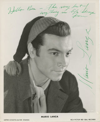 Lanza, Mario. (1921-1959) Signed Photograph