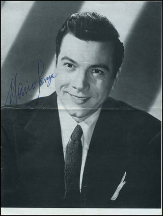 Lanza, Mario. (1921-1959) Signed Program Photograph