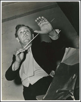 Laughton, Charles. (1899 - 1962) Original Photograph as a Conductor!