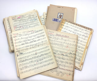 Laurel, Stan. (1890–1965) & Hardy, Oliver. (1892–1957) Collection of Autograph Sheet Music