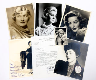 [Leading Actresses] Le Galliene, Eva. (1899–1991) & Thorndike, Sybil. (1882–1976) & Del Rio, Dolores. (1904–1983) & Wood, Natalie. (1938–1981) & Peck, Gregory. (1916–2003) & Tierney, Gene. (1920–1991) & Woodward, Joanne. (b. 1930) & Turner, Lana. (1921–19