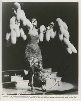 Lee, Gypsy Rose. (1911–1970) Signed Photograph in "Screaming Mimi"