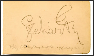 Lehar, Franz. (1870 - 1948) Autograph Signature