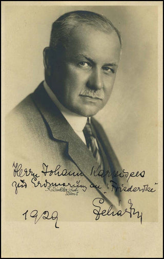 Lehar, Franz. (1870 - 1948) Signed Photograph