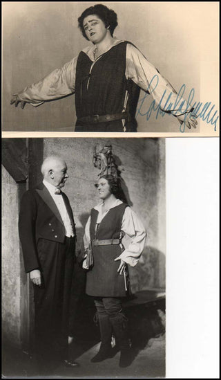 [Strauss, Richard. (1864–1949)] Lehmann, Lotte. (1888–1976) Signed Photograph in "Fidelio" with Strauss