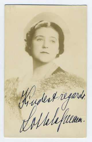 Lehmann, Lotte. (1888–1976) Signed Photograph