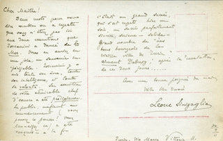 [Debussy, Claude. (1862-1918)] Colonne, Édouard. (1838-1910) & Bréval, Lucienne. (1869-1935) & Plumet, Charles. (1861-1928) & Campanini, Cleofonte. (1860-1919) & Dippel, Andreas. (1866-1932) & Sinigaglia, Leone. (1868-1944) & Depanis, Giuseppe. (1853-1942