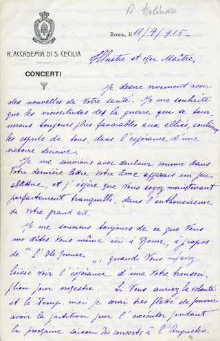 [Debussy, Claude. (1862-1918)] Colonne, Édouard. (1838-1910) & Bréval, Lucienne. (1869-1935) & Plumet, Charles. (1861-1928) & Campanini, Cleofonte. (1860-1919) & Dippel, Andreas. (1866-1932) & Sinigaglia, Leone. (1868-1944) & Depanis, Giuseppe. (1853-1942