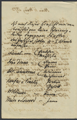 Lewinsky, Joseph. (1835-1907) Autograph Letter