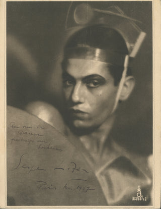 Lifar, Serge. (1905-1986) Signed Photograph -  "Pour moi la danse participe au bonheur"