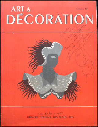 Lifar, Serge. (1905-1986) [Cassandre] "Art & Decoration" feature on "Dramma per Musica " -  Inscribed to Opera Administrator