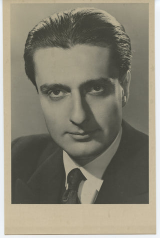 Lipatti, Dinu. (1917–1950) [Magaloff, Nikita. (1912–1992)] Portrait Photograph