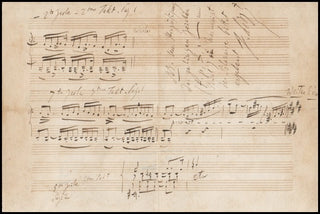 Liszt, Franz. (1811–1886) Autograph Manuscript