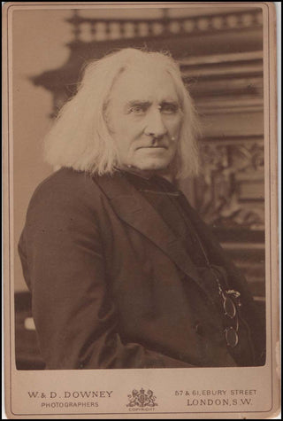 Liszt, Franz. (1811–1886) Original 1886 Cabinet Photograph