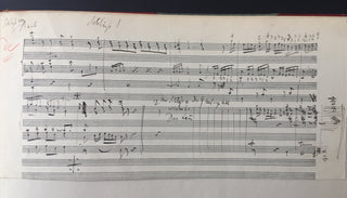 Liszt, Franz. (1811–1886) [Bach, Johann Sebastian. (1685–1750)] [Berlin, Irving. (1888–1989)] "Ich hatte viel Bekümmernis" - Autograph Musical Manuscript of Liszt's Organ Transcription