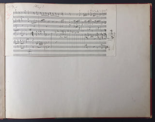 Liszt, Franz. (1811–1886) [Bach, Johann Sebastian. (1685–1750)] [Berlin, Irving. (1888–1989)] "Ich hatte viel Bekümmernis" - Autograph Musical Manuscript of Liszt's Organ Transcription