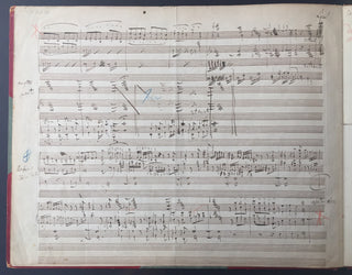 Liszt, Franz. (1811–1886) [Bach, Johann Sebastian. (1685–1750)] [Berlin, Irving. (1888–1989)] "Ich hatte viel Bekümmernis" - Autograph Musical Manuscript of Liszt's Organ Transcription