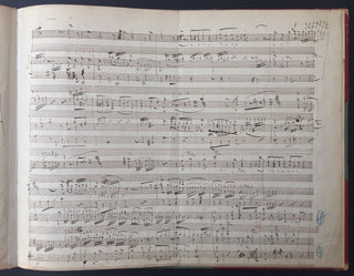 Liszt, Franz. (1811–1886) [Bach, Johann Sebastian. (1685–1750)] [Berlin, Irving. (1888–1989)] "Ich hatte viel Bekümmernis" - Autograph Musical Manuscript of Liszt's Organ Transcription