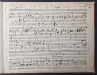 Liszt, Franz. (1811–1886) [Bach, Johann Sebastian. (1685–1750)] [Berlin, Irving. (1888–1989)] "Ich hatte viel Bekümmernis" - Autograph Musical Manuscript of Liszt's Organ Transcription