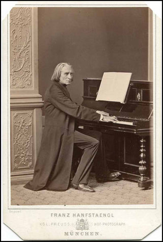 Liszt, Franz. (1811–1886) Original Cabinet Photograph