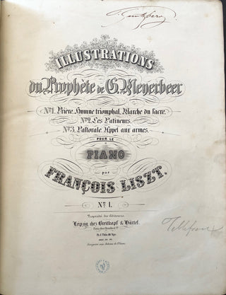 Liszt, Franz. (1811–1886) Sammelband of First and Early Editions